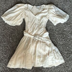 Puff Sleeve Mini Dress